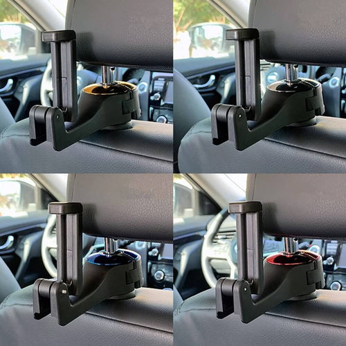 Maximize Storage and Convenience - 2-in-1 Car Seat Rear Hooks Car Organizer